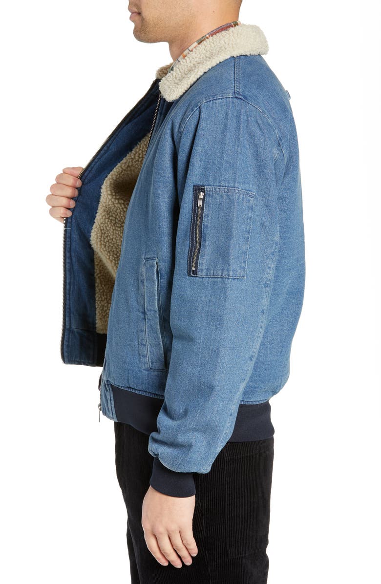 WeSC Lumber Denim Jacket, Alternate, color, 