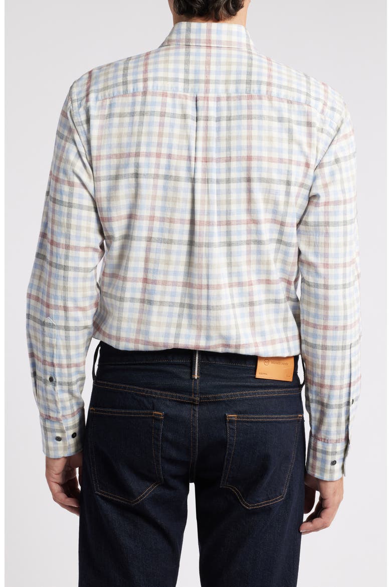 White Rock Plaid Button-Up Shirt, Alternate, color, WINTER IVORY