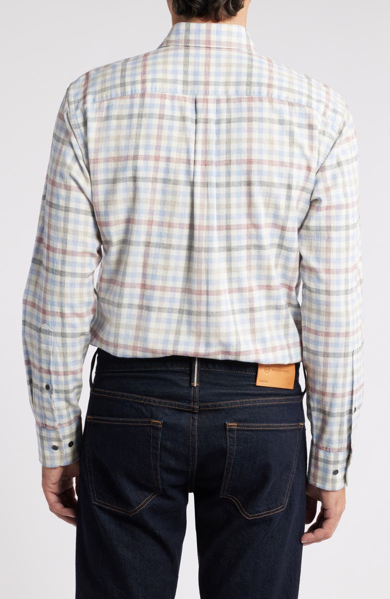 Peter Millar White Rock Plaid Button-Up Shirt, Alternate, color, 