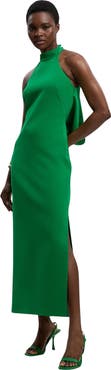 Karen Millen Soft Tailored Halter Maxi Dress