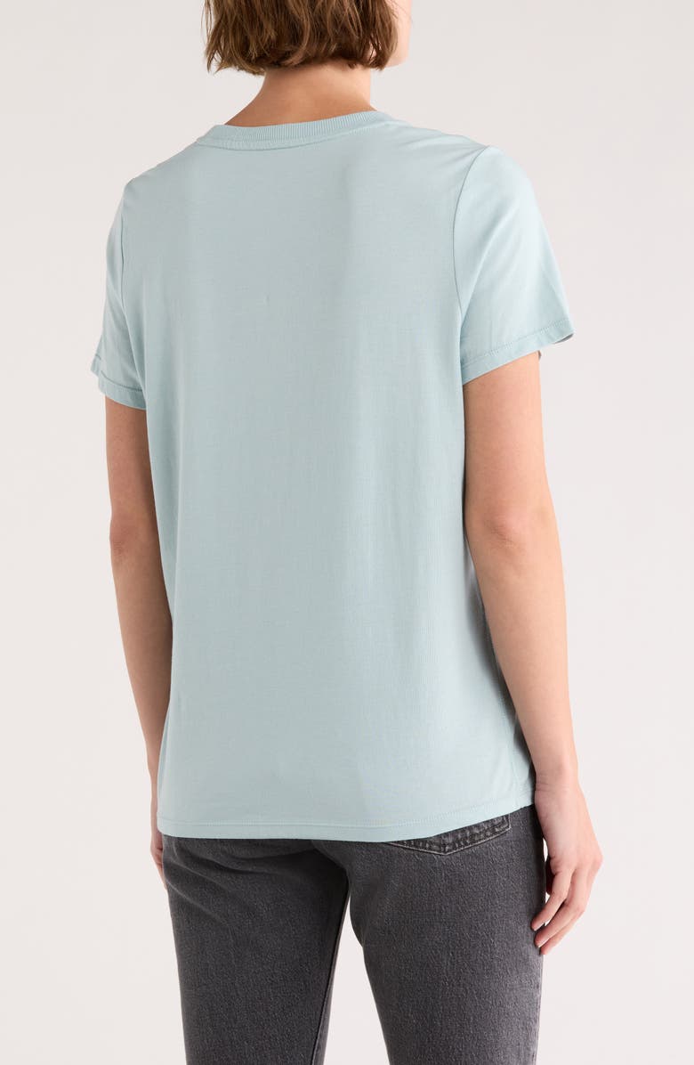 DKNY Graffiti Logo Graphic T-Shirt, Alternate, color, Mint/ Black