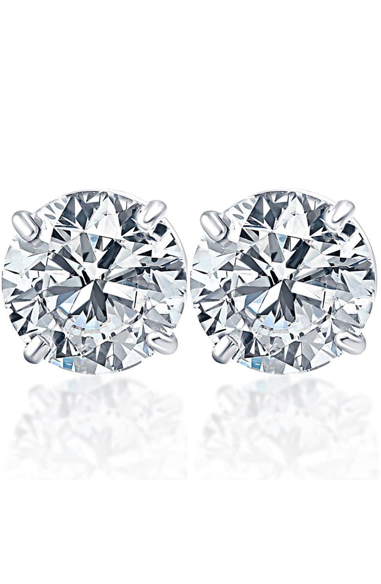 Bliss Diamond 1 1/2ct Lab Grown Diamond Studs 14k Gold Earrings, Main, color, 14K White Gold
