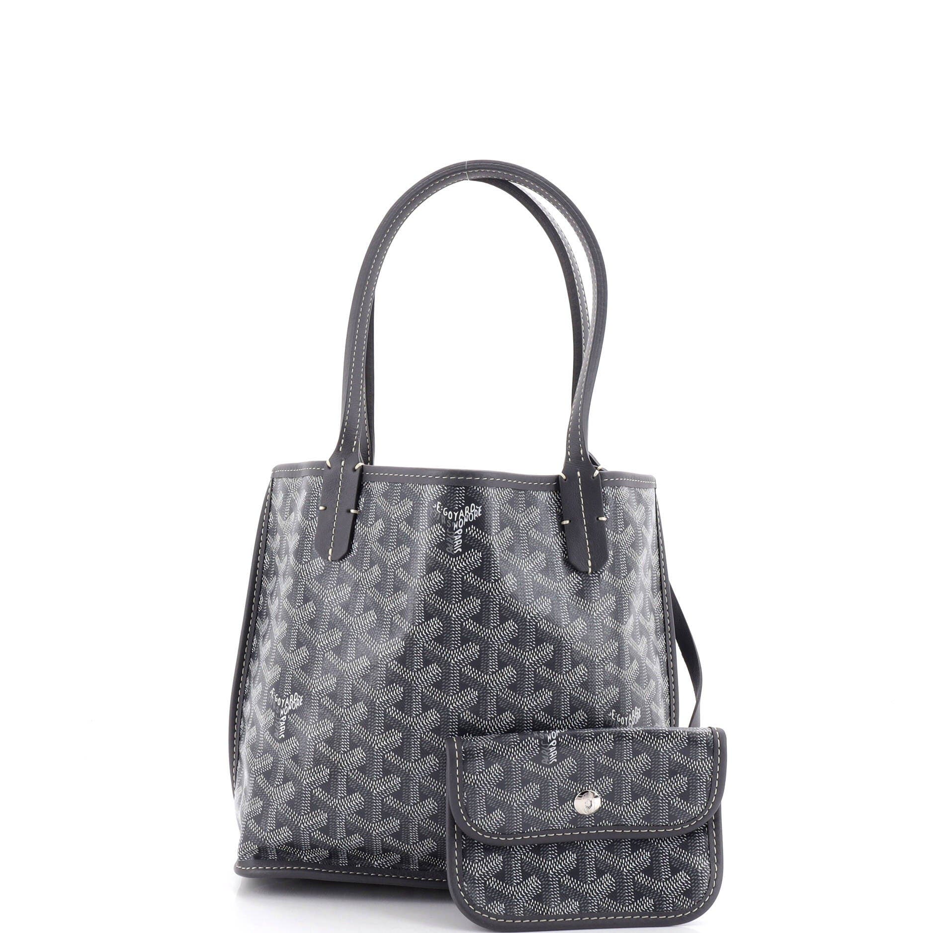 Anjou Reversible Tote Coated Canvas Mini, Alternate, color, Grey
