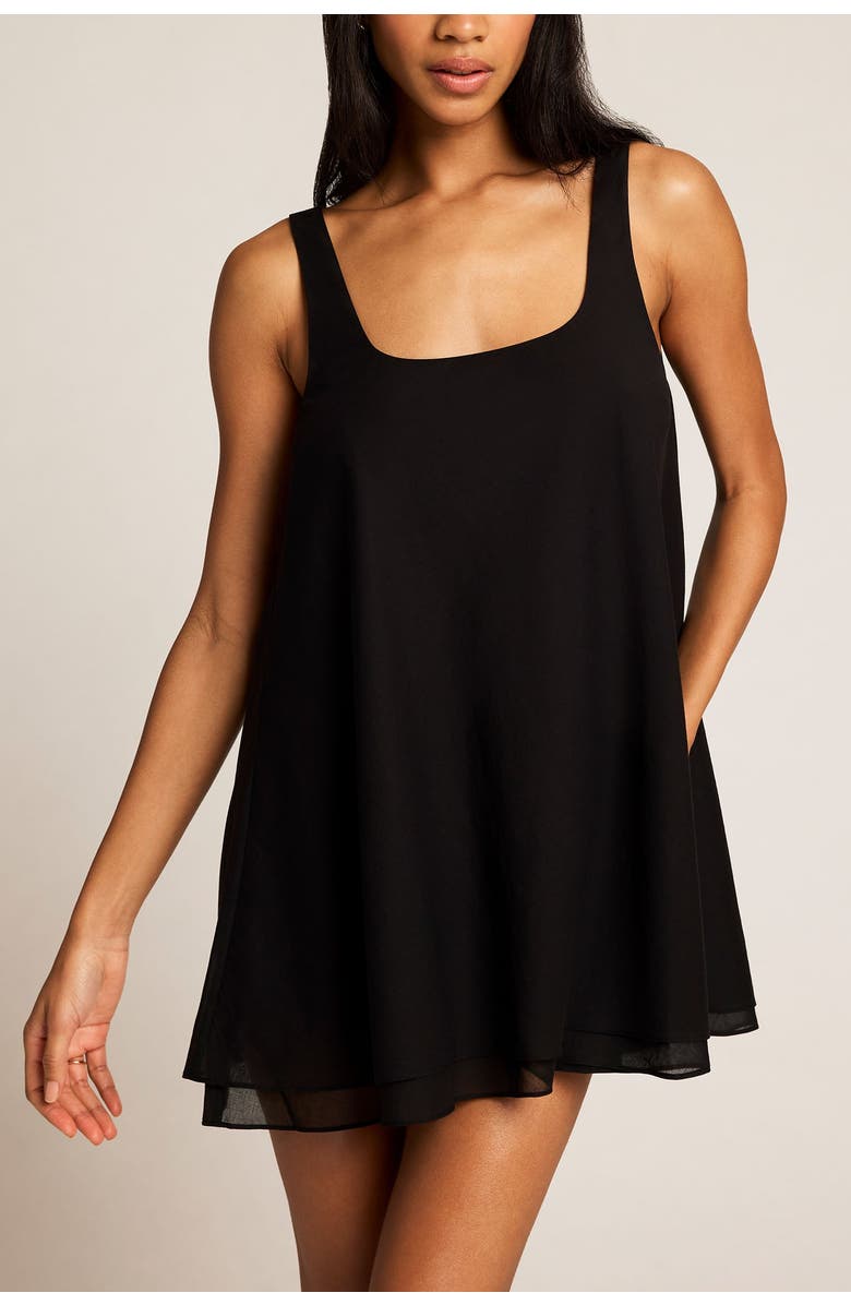 Negative Underwear Island Swing Dress, Main, color, Black