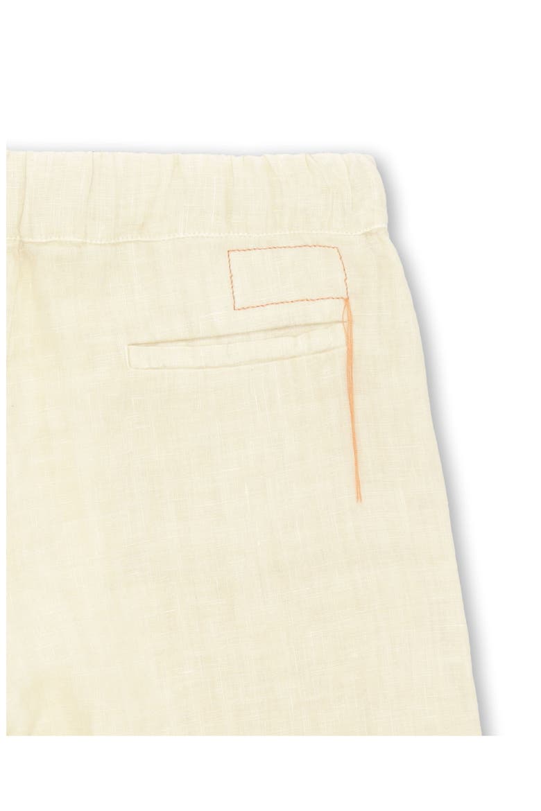 Jaleh Drawstring Linen Trousers, Alternate, color, MILK