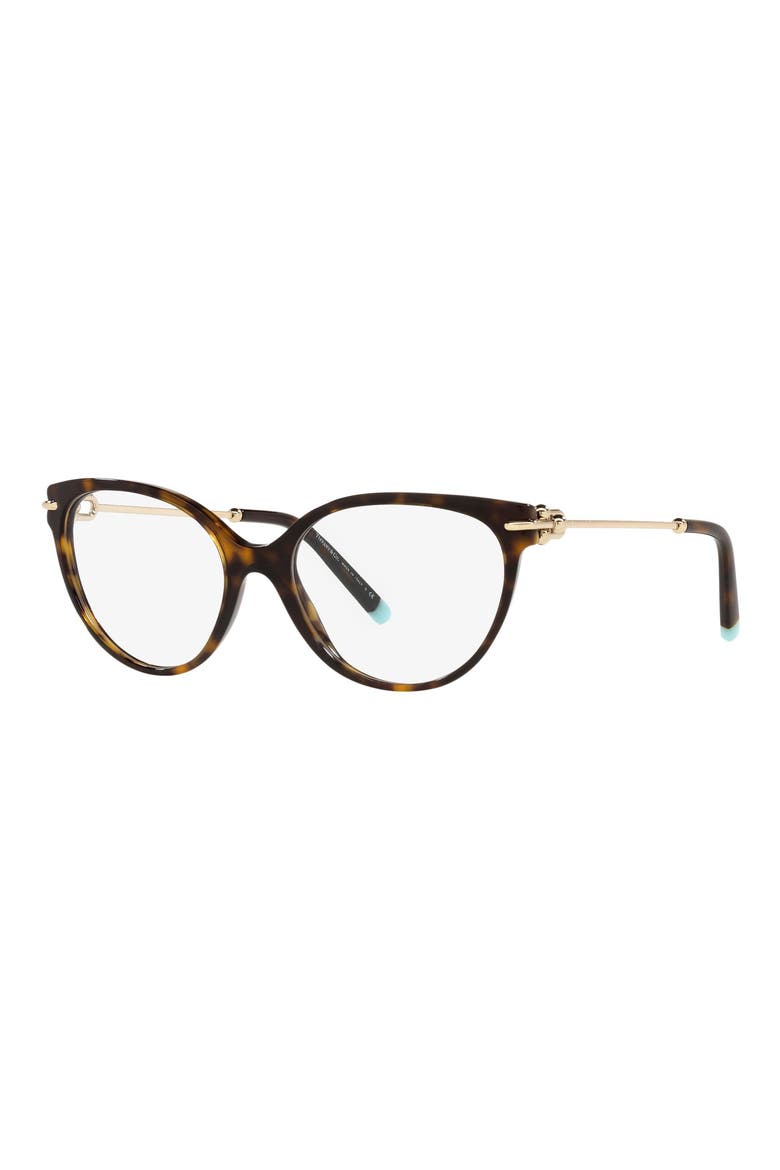 53mm Cat Eye Optical Glasses, Alternate, color, HAVANA/ DEMO LENS
