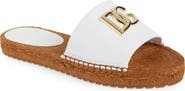 Dolce&Gabbana DG Logo Espadrille Flat Sandal