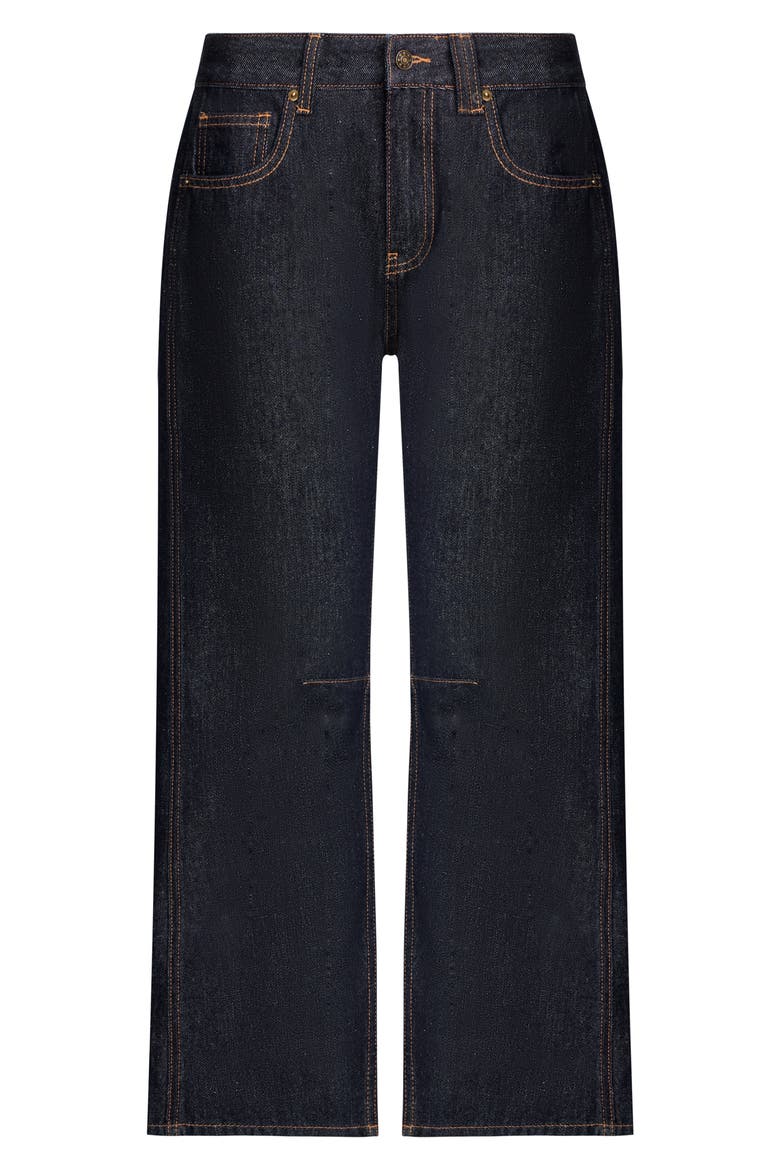 Renacida Low Rise Wide Leg Jeans, Alternate, color, DARK DENIM