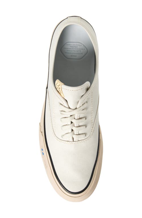 Visvim Men's Logan Deck Lo Sipe Sneakers In Ivory