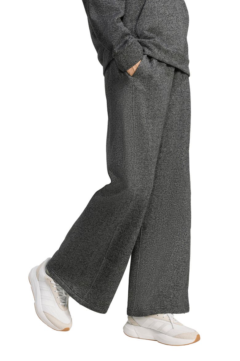 ALL SZN Holiday Glitter Fleece Loose Pants, Alternate, color, BLACK