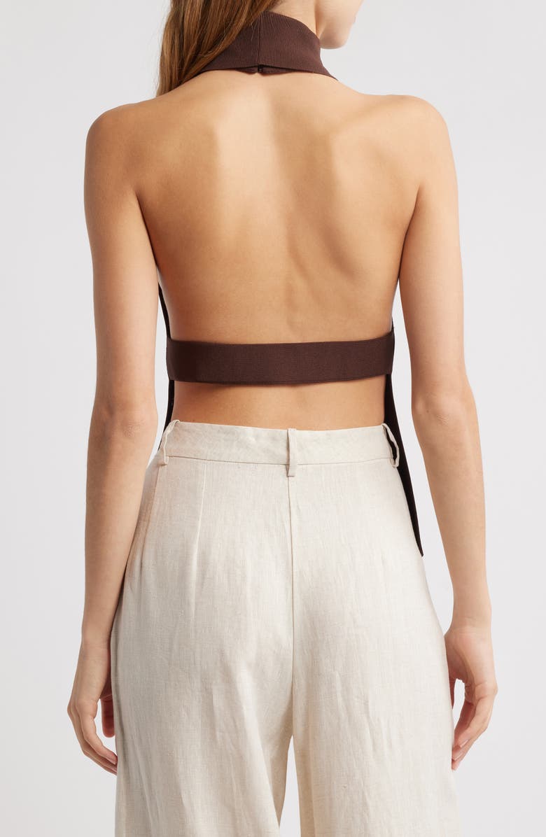 Cult Gaia Wake Sleeveless Turtleneck Sweater, Alternate, color,