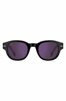 48mm Gradient Small Rectangular Sunglasses