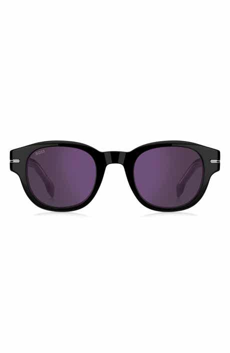 48mm Gradient Small Rectangular Sunglasses