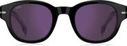 BOSS 48mm Gradient Small Rectangular Sunglasses