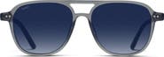 WMP Eyewear Hayden - 53mm Double Bridge Aviator Polarized Sunglasses