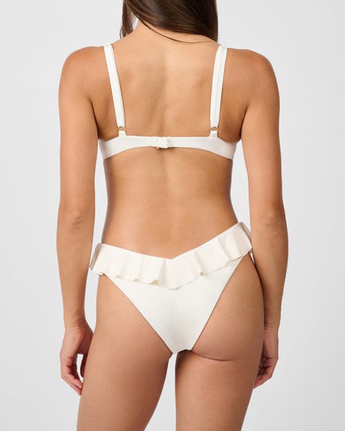Weworewhat Ruffle Top In White