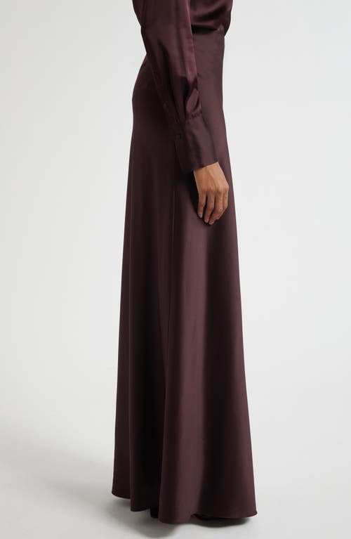 Veronica Beard Medina Silk Blend Maxi Skirt In Brown