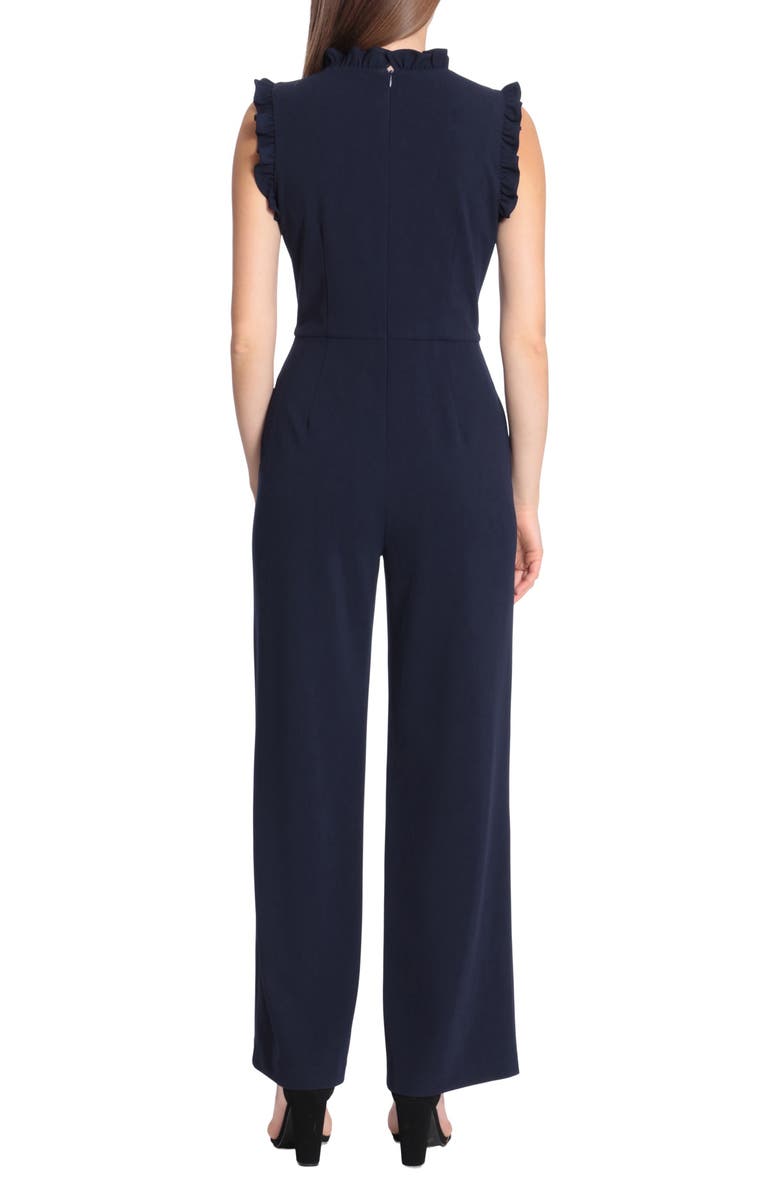 Maggy London Ruffle Wide Leg Jumpsuit, Alternate, color,