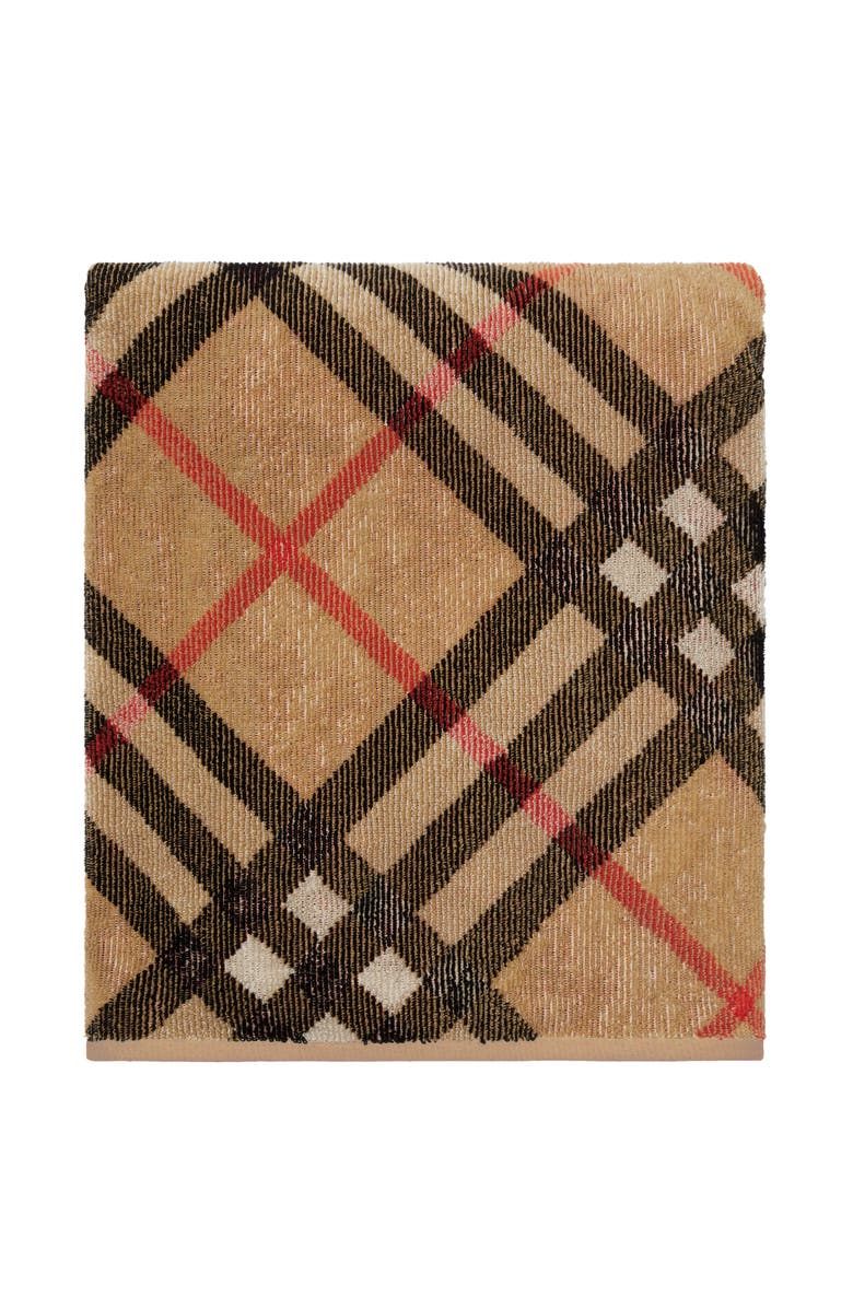 Burberry Check Cotton Towel, Main, color, 