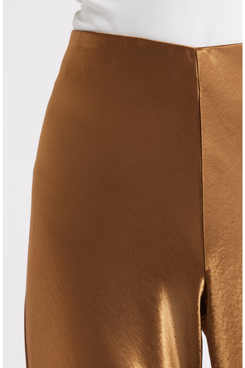 Silvi Satin Pants, Alternate, color, GINGER