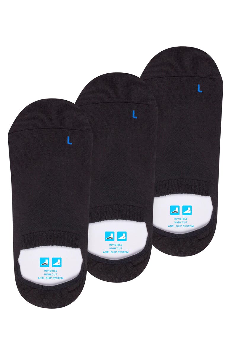 Falke Cool Kick 3-Pack No Show Socks, Alternate, color, Black
