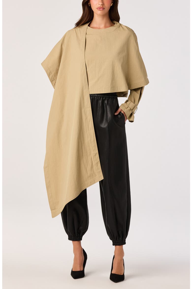 Seledra Cropped Jacket, Alternate, color, KHAKI