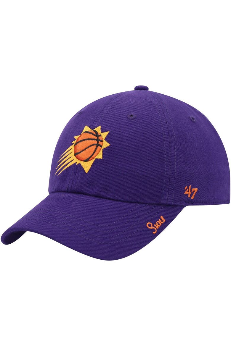 Women's '47 Purple Phoenix Suns Miata Clean Up Adjustable Hat, Main, color, Purple