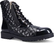 Ron White Tiffin Waterproof Quilted Leather Combat Boot