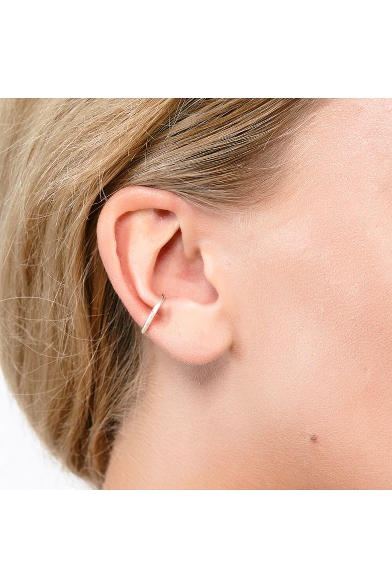 Plain Ear Cuff, Alternate, color, Sterling Silver