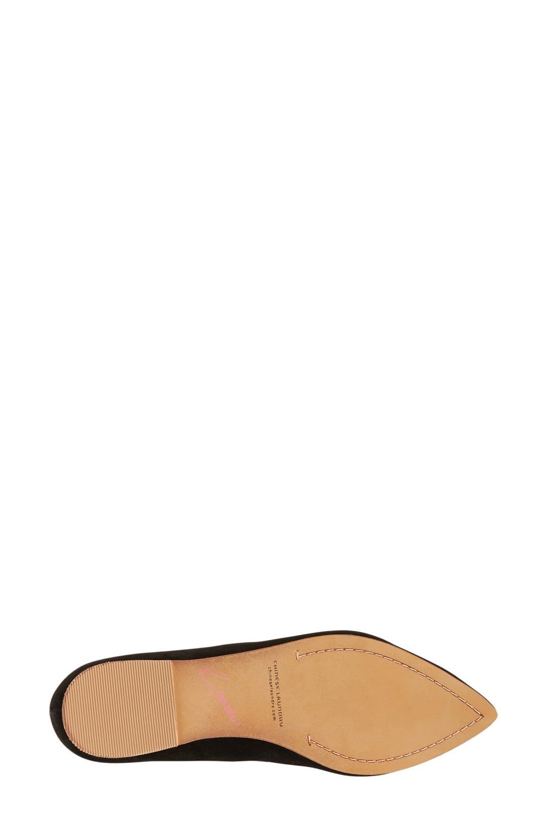 'Chandy' Loafer, Alternate, color, BLACK SUEDE