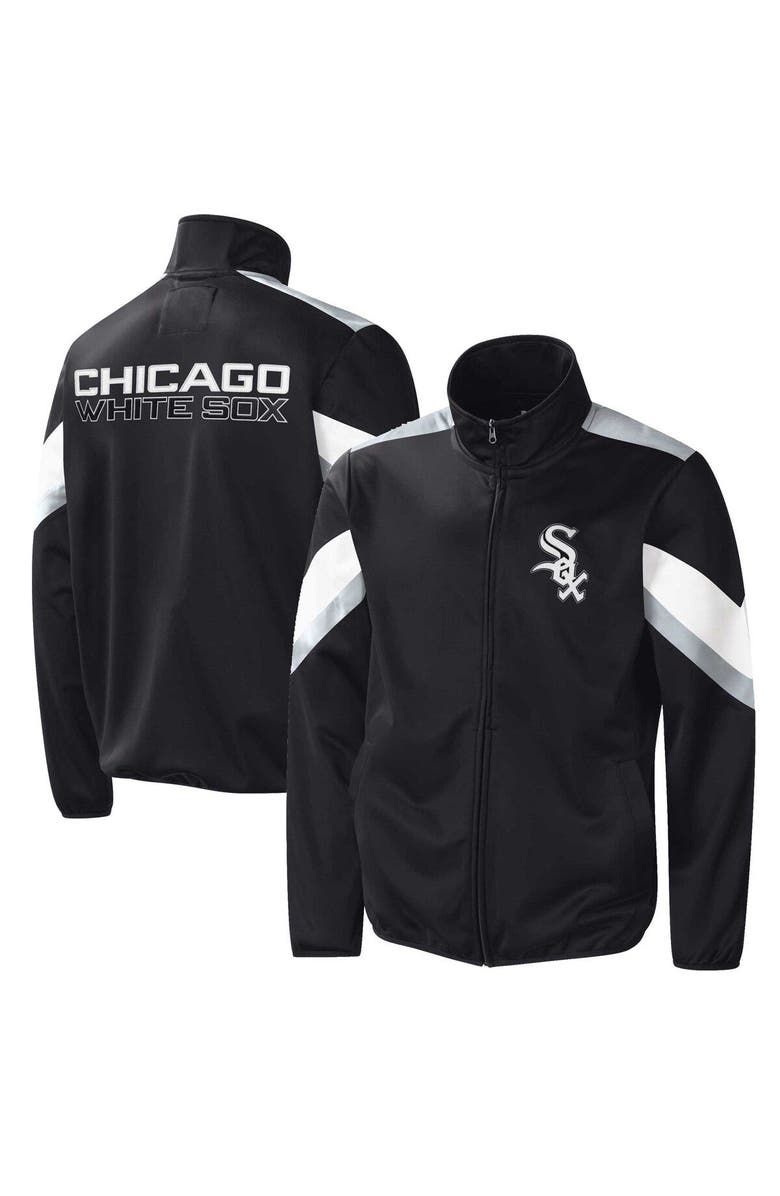 G-III SPORTS BY CARL BANKS Men's G-III Sports by Carl Banks Black Chicago White Sox Earned Run Full-Zip Jacket, Main, color, Black