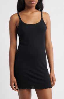 Open Edit Pointelle Knit Chemise