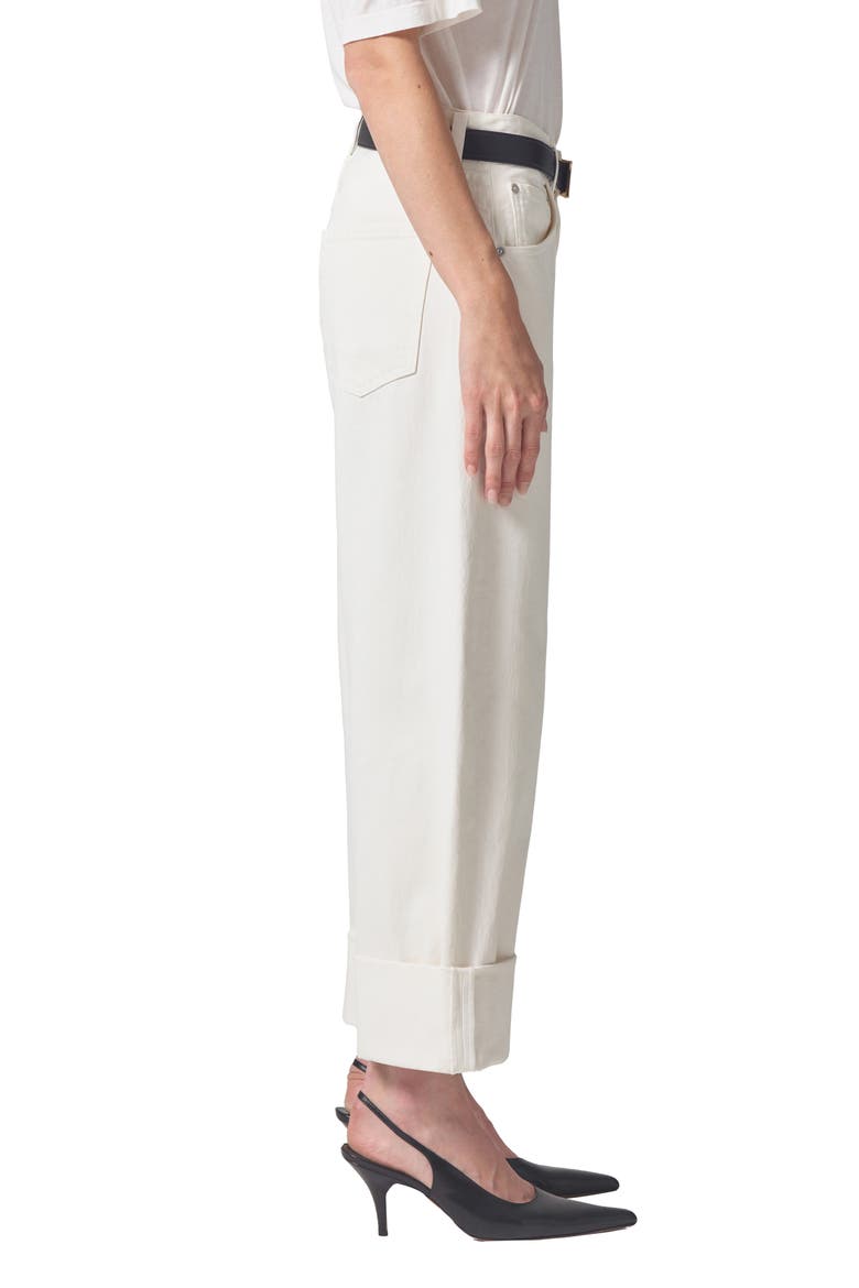 Ayla Baggy Wide Leg Jeans, Alternate, color, PASHMINA OFF W