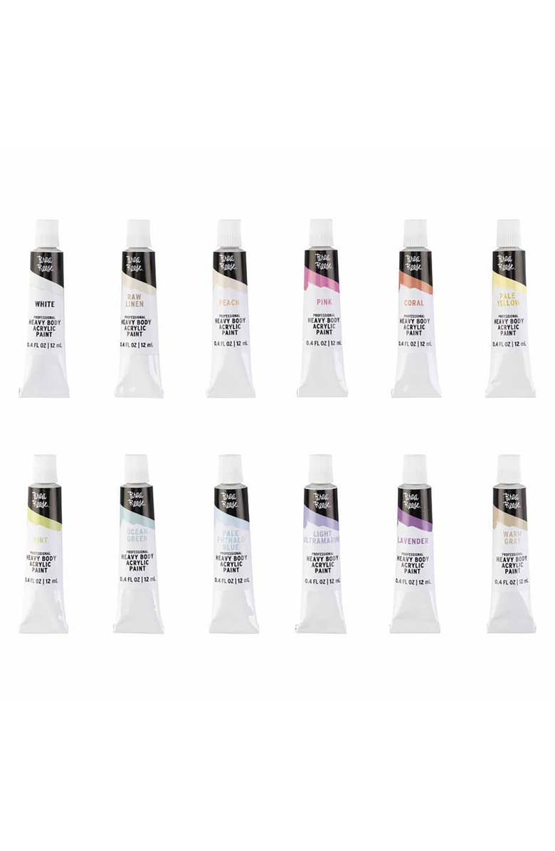 Brea Reese Professional Heavy Body Acrylic Paint Set, Pastel Colors, Alternate, color, 