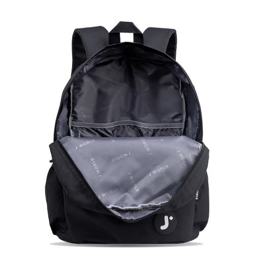 J World Unisex oz 17" Daily Backpack For School And Travel In Black