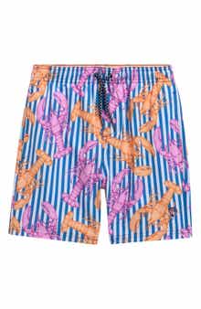 Shade Critters Kids' Lobster Stripe Swim Trunks