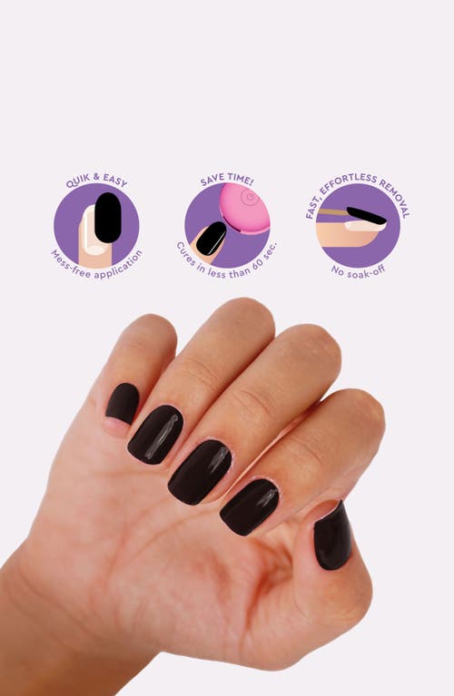 Le Mini Macaron Gel Nail Strips Kit In Licorice