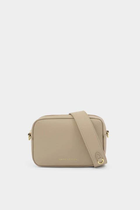 Avery Small Crossbody Bag in Light Taupe