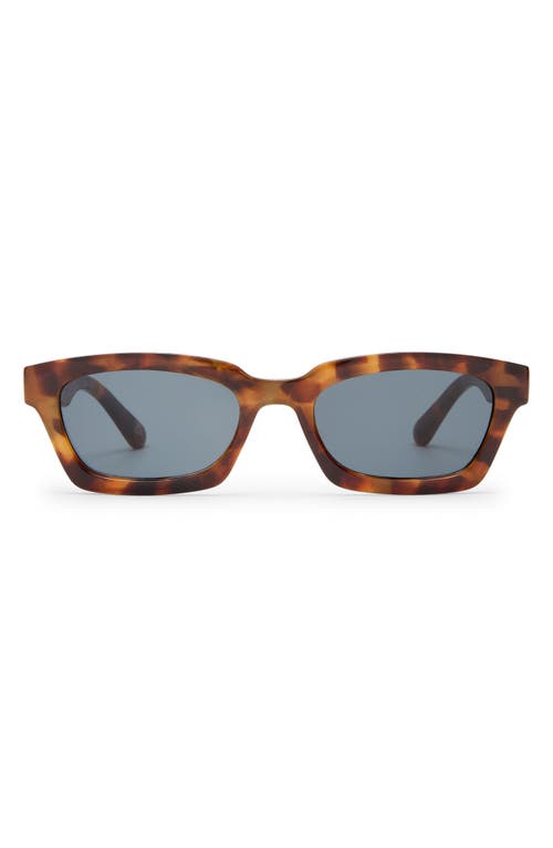 Aire Sculptor 50mm Rectangular Sunglasses In Dark Tortoise