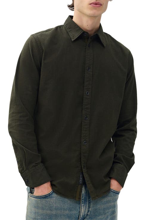 Tomlin Cotton Dobby Button-Up Shirt