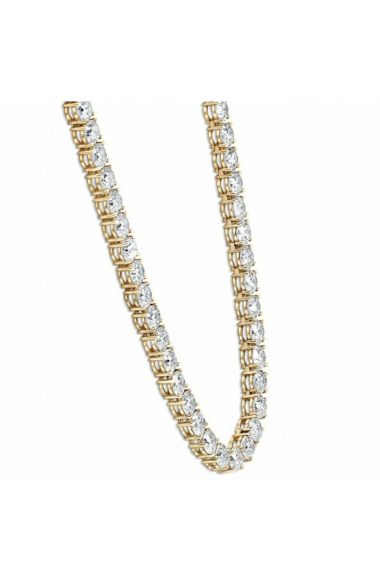 Bliss Diamond 38Ct Diamond Tennis Necklace 16.5" in 14k or Gold Lab Grown, Alternate, color, Yellow Gold