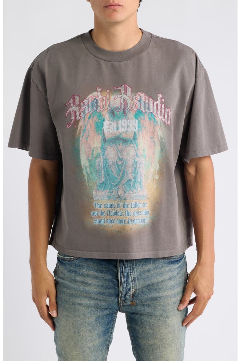 KSaint Excess Graphic T-Shirt, Main, color, CHARCOAL
