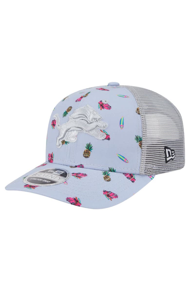 New Era Men's New Era Light Blue Detroit Lions Adventure Surfboard 9SEVENTY Adjustable Hat, Main, color, Light Blue