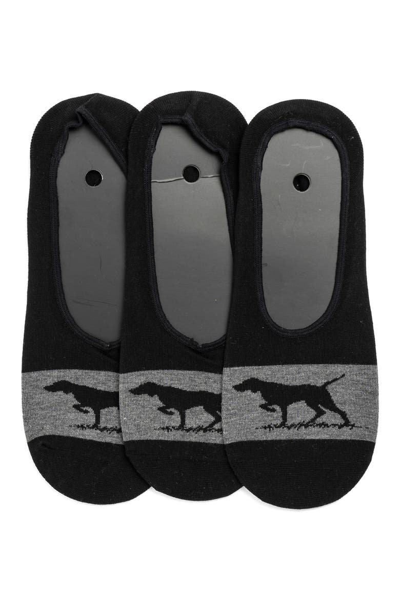 Gunner Lo-Show Socks, Alternate, color, NERO/ GREY