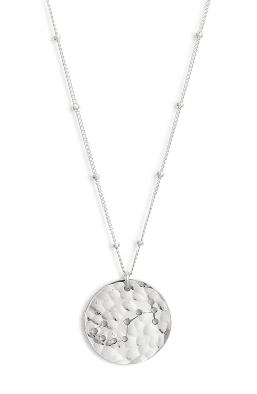Nashelle Constellation Pendant Necklace In Sterling Silver Scorpio