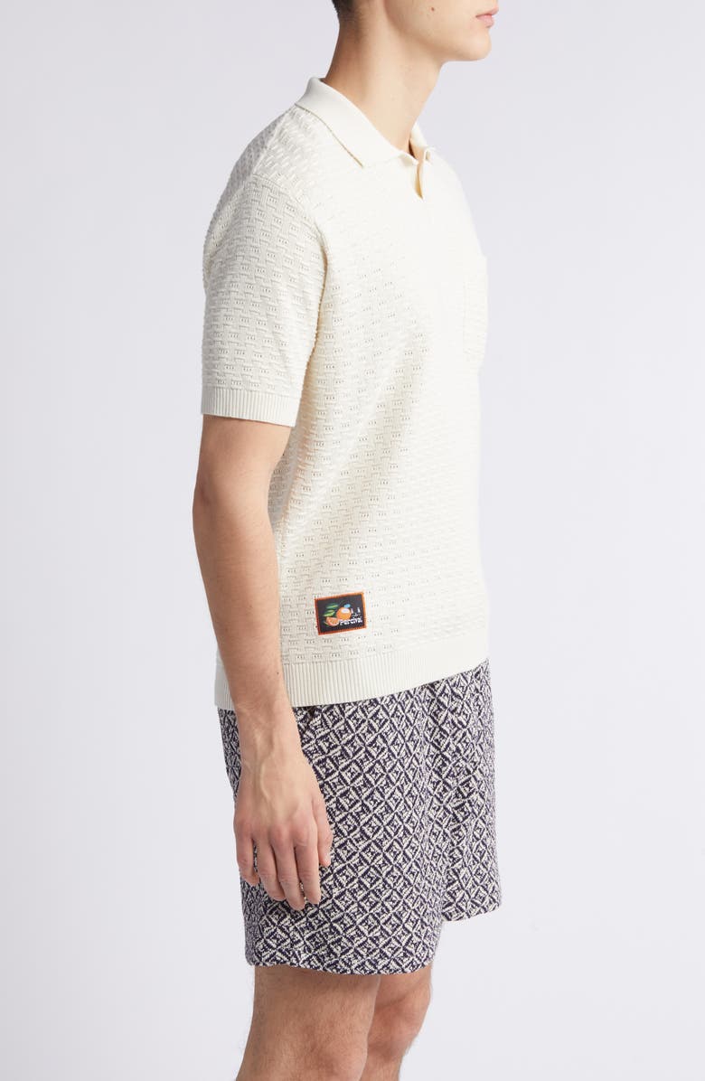 Percival Blackjack Negroni Organic Cotton Polo Sweater, Alternate, color,