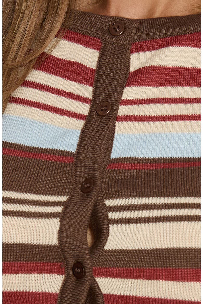Norelai Striped Short Sleeve Knit Top, Alternate, color, MULTI STRIPE