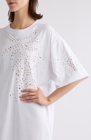Dries Van Noten Hegelson Eyelet Oversize Cotton T-Shirt