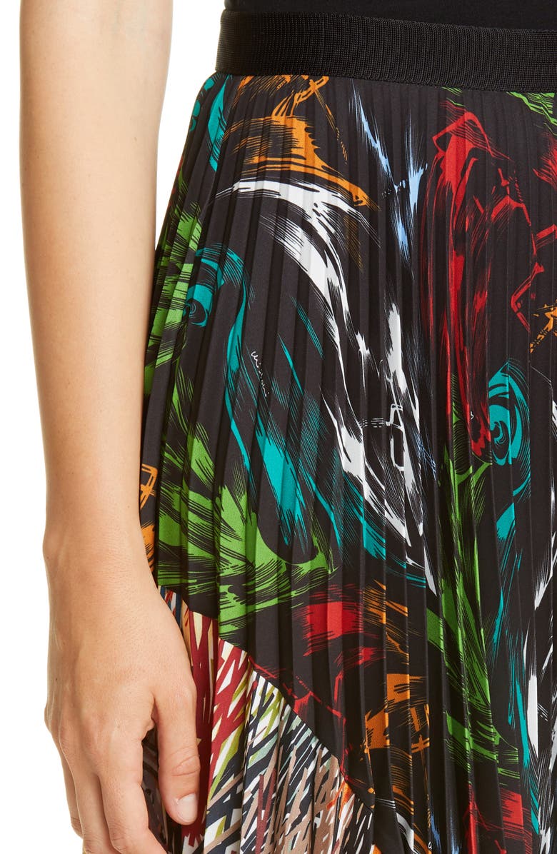 Missoni Mixed Prints Pleated Skirt, Alternate, color, 
