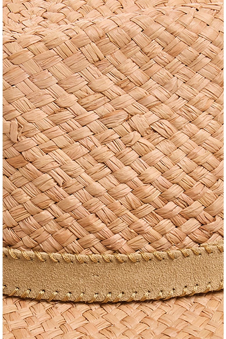 Western Straw Fedora, Alternate, color, CARAMEL
